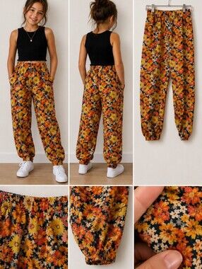 Disney Floral Size 12 Joggers